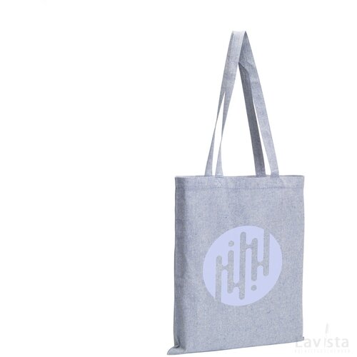 Recycled Cotton Shopper (180 G/M²) Tas Blauw