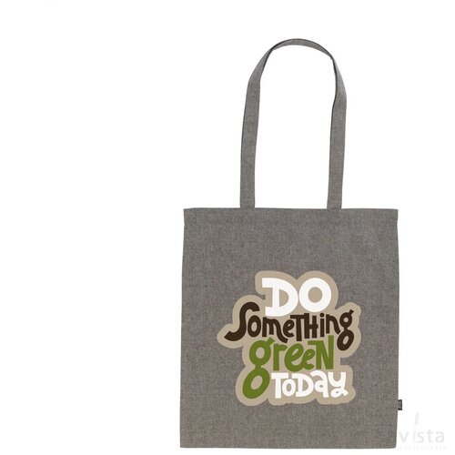 Recycled Cotton Shopper (180 G/M²) Tas Zwart