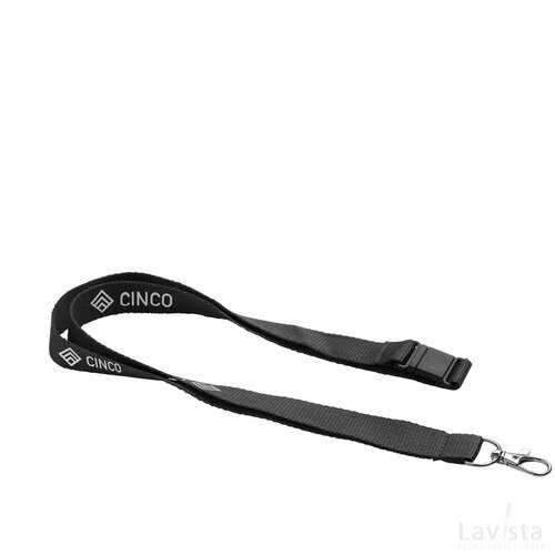 Lanyard Safety 2 Cm Rpet Keycord Zwart