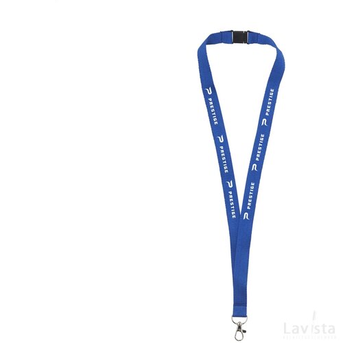 Lanyard Safety 2 Cm Rpet Keycord Blauw