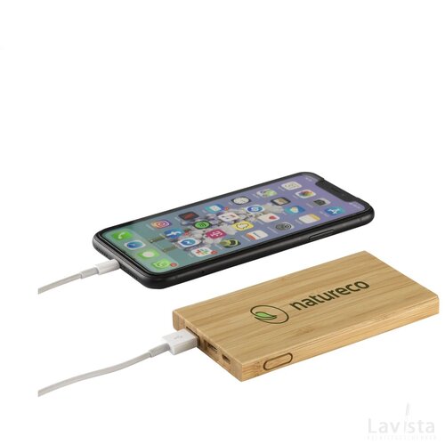 Bamboo 4000 Powerbank Externe Oplader Hout