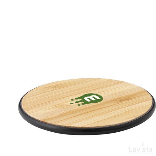 Bamboo 10W Wireless Fast Charger Draadloze Snellader Hout