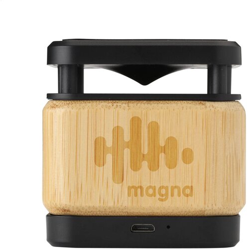 Bamboe Speaker met Draadloze Oplader - Kerstgeschenk