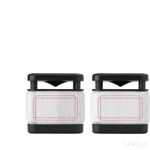 Bamboo Block Speaker Met Draadloze Oplader Hout
