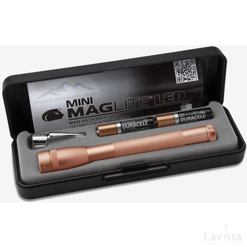 Mini Maglite LED 2 cell AAA Zaklamp rose gold