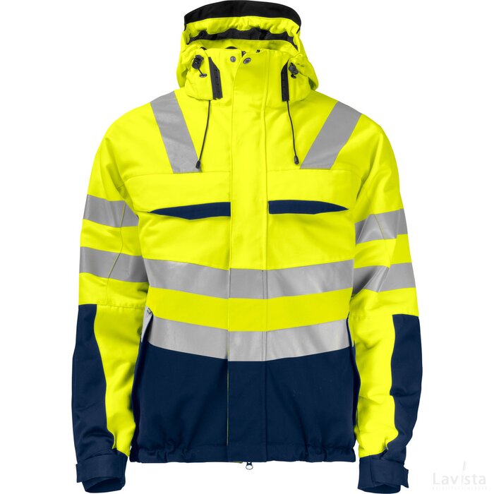 Heren projob 6414 padded jacket geel/marine