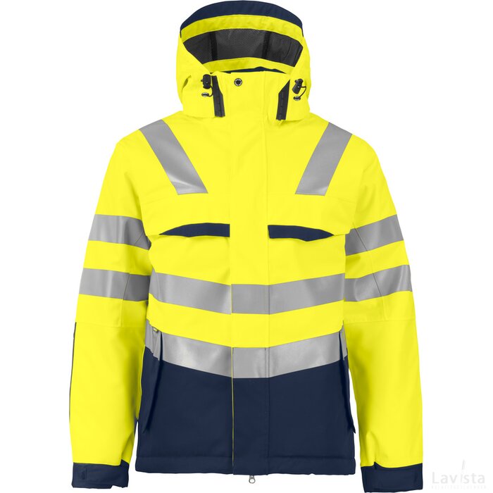 Heren projob 6422 padded jacket geel/marine