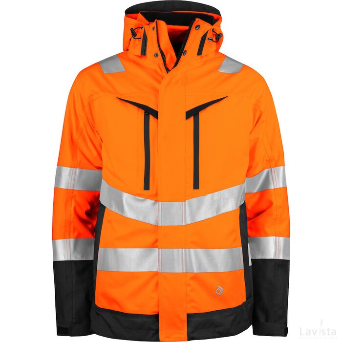 Heren projob 646445 jacket 3-in-1 hv oranje/zwart