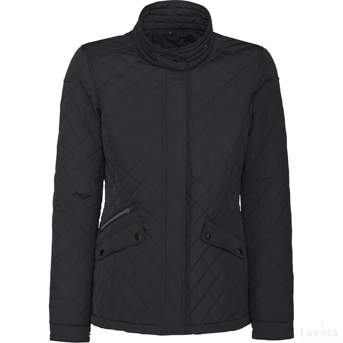 Vrouwen harvest huntingview lady quilted jacket zwart