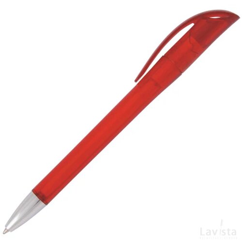 DUBAI balpen transparant Peekay rood