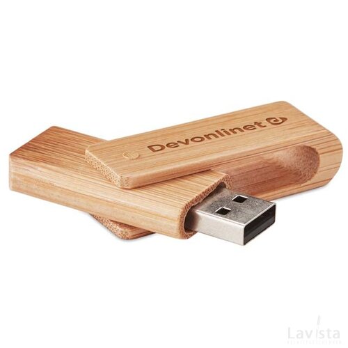 Bamboe usb stick 16gb Bruin