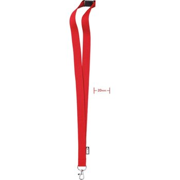 Rpet lanyard Lany rpet rood