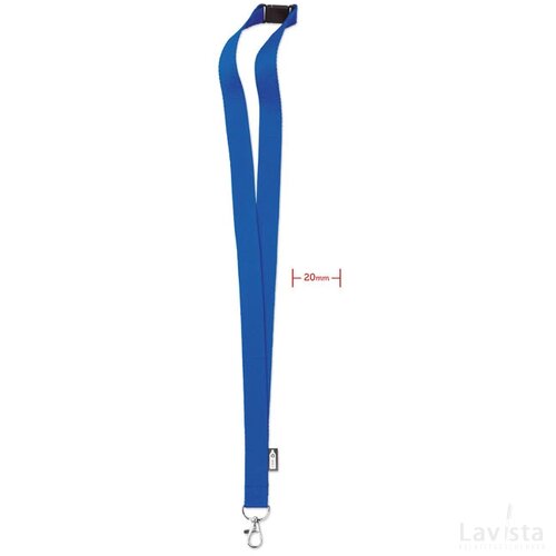 Rpet lanyard Lany rpet royal blauw