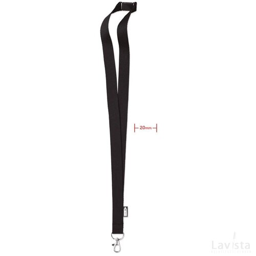 Rpet lanyard Lany rpet zwart