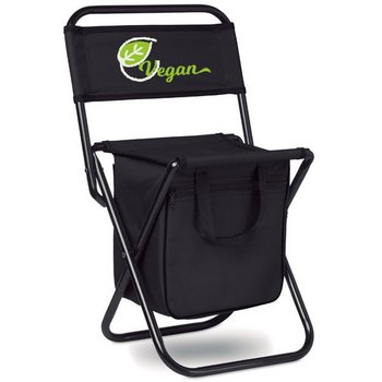 Opvouwbare stoel/koeltas Sit & drink zwart