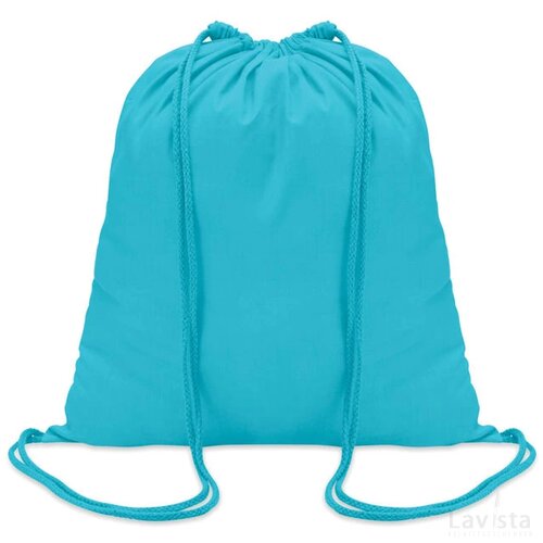 Katoenen rugzak Colored turquoise