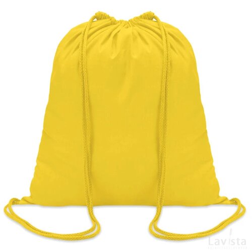 Katoenen rugzak Colored geel
