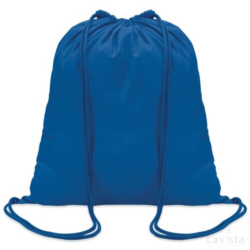 Katoenen rugzak Colored royal blauw