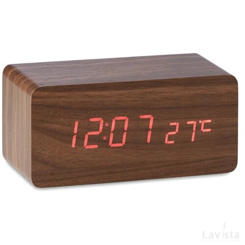 Weerstation met oplader Buenos aires charger hout