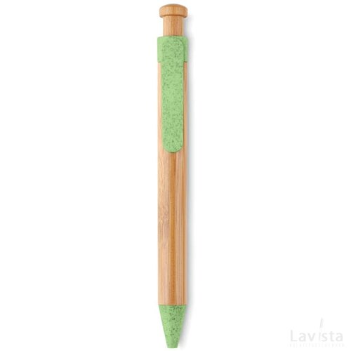 Balpen van bamboe/tarwe Toyama groen