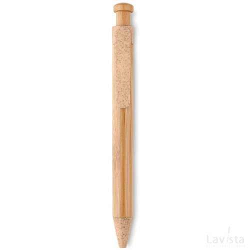 Balpen van bamboe/tarwe Toyama oranje