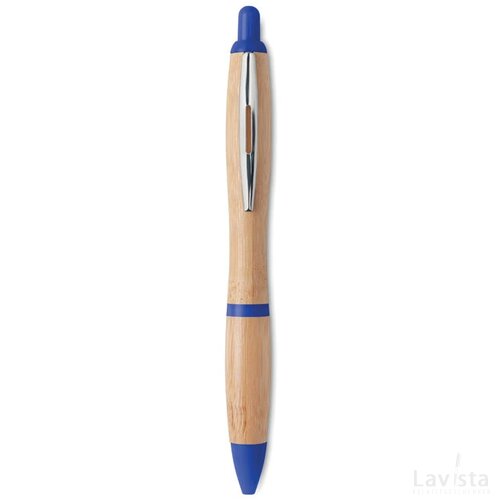 Bamboe balpen Rio bamboo royal blauw