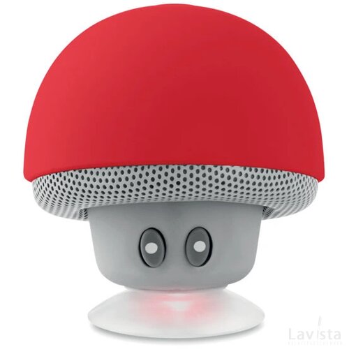 Draadloze luidspreker Mushroom rood