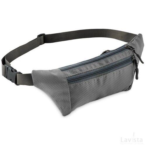 Heuptas met rits Hikebag grijs