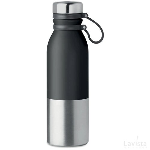 Dubbelwandige drinkfles 600 ml Iceland zwart