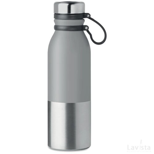 Dubbelwandige drinkfles 600 ml Iceland grijs