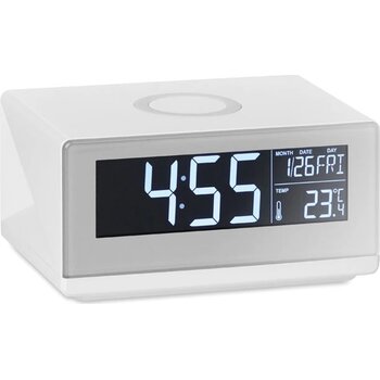 Draadloze led klok Sky wireless wit