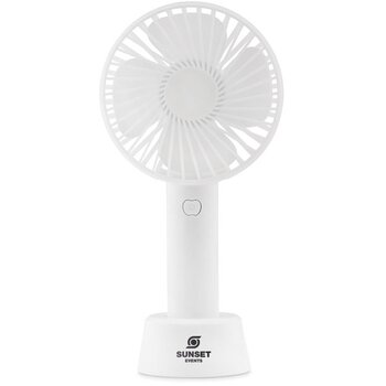 Draagbare ventilator met standaard Wit