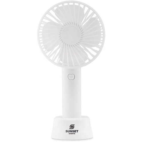 Draagbare ventilator met standaard Wit