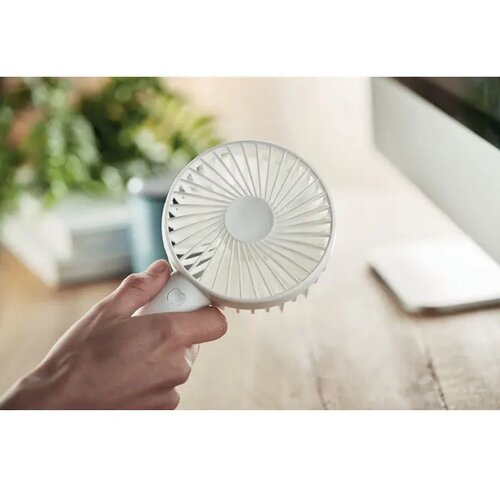 Draagbare ventilator met standaard Wit