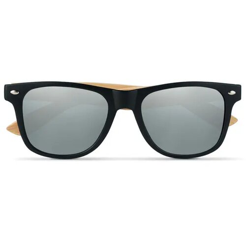 Zonnebril met bamboe frame Zilver