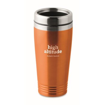 Dubbelwandige thermosbeker (400 ml) Oranje