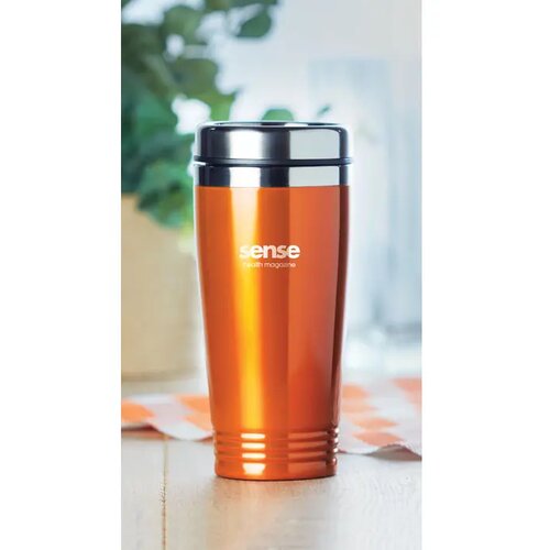 Dubbelwandige thermosbeker Oranje 400 ml
