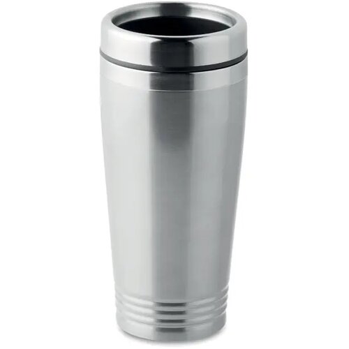 Dubbelwandige thermosbeker Zilver 400 ml