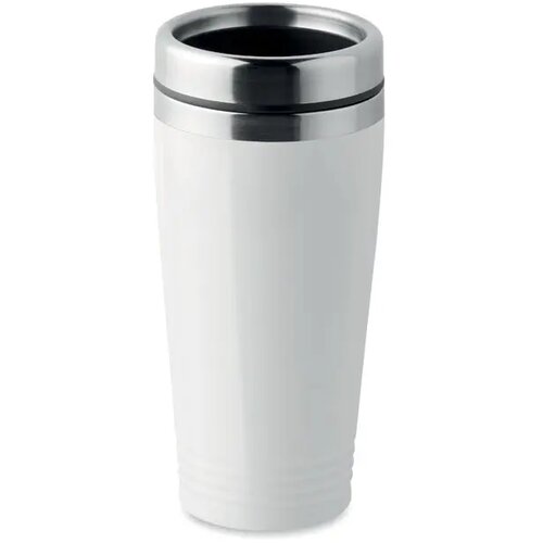 Dubbelwandige thermosbeker Wit 400 ml