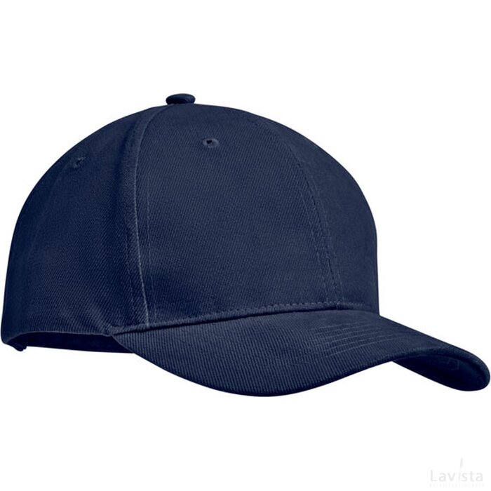 Brushed cotton basebal cap Tekapo blauw