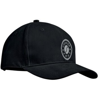 Brushed katoenen baseball cap Zwart Brushed katoenen baseball cap Zwart