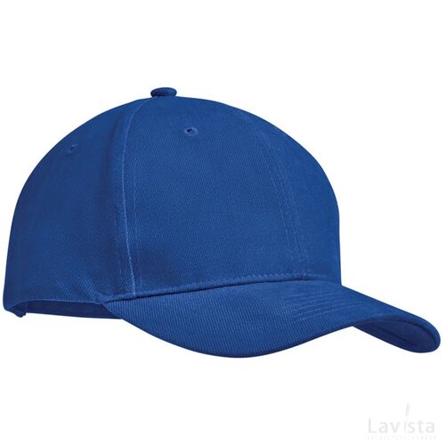 Brushed cotton basebal cap Tekapo royal blauw
