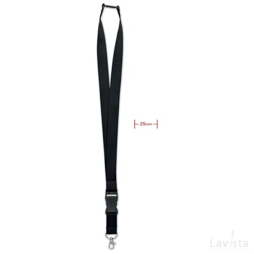 Lanyard 25mm Wide lany zwart
