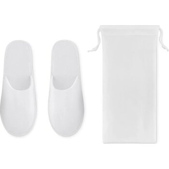 Hotelslippers in pouch Flip flap wit