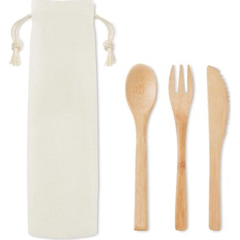 Bamboe bestekset Setboo beige