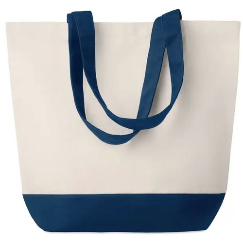 Canvas strandtas 280 g/m² Kleuren bag blauw