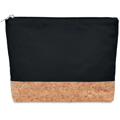 Katoenen toilettas Porto bag zwart
