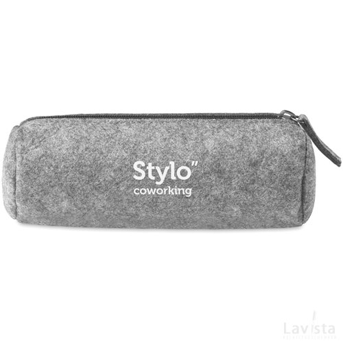 Vilten etui Grijs