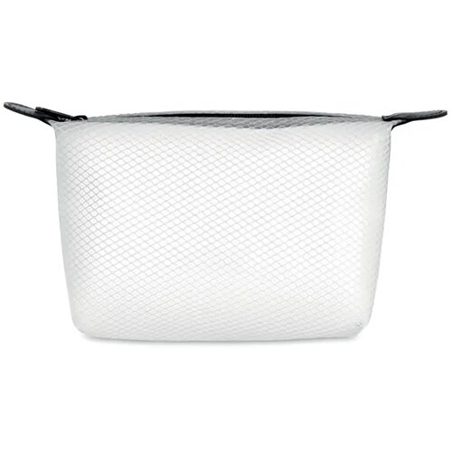 Eva mesh toilettas Bali bag transparant wit