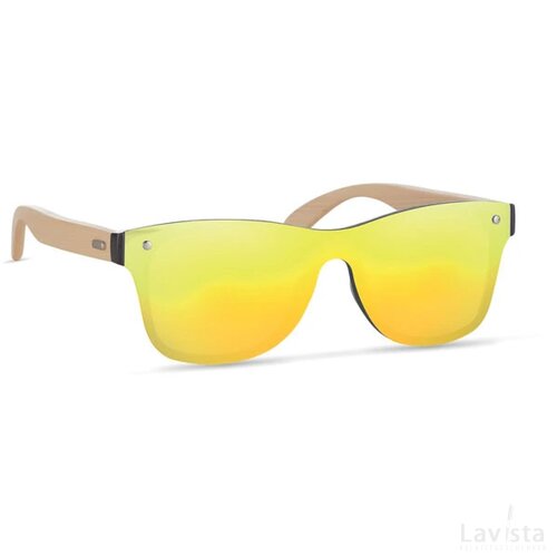 Zonnebril met all-over glas Aloha geel